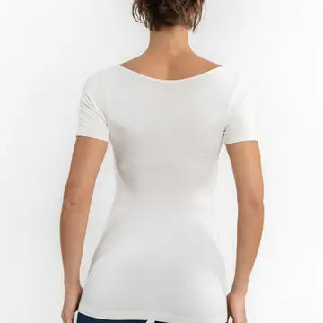 SHORT SLEEVE FITTED TOP
