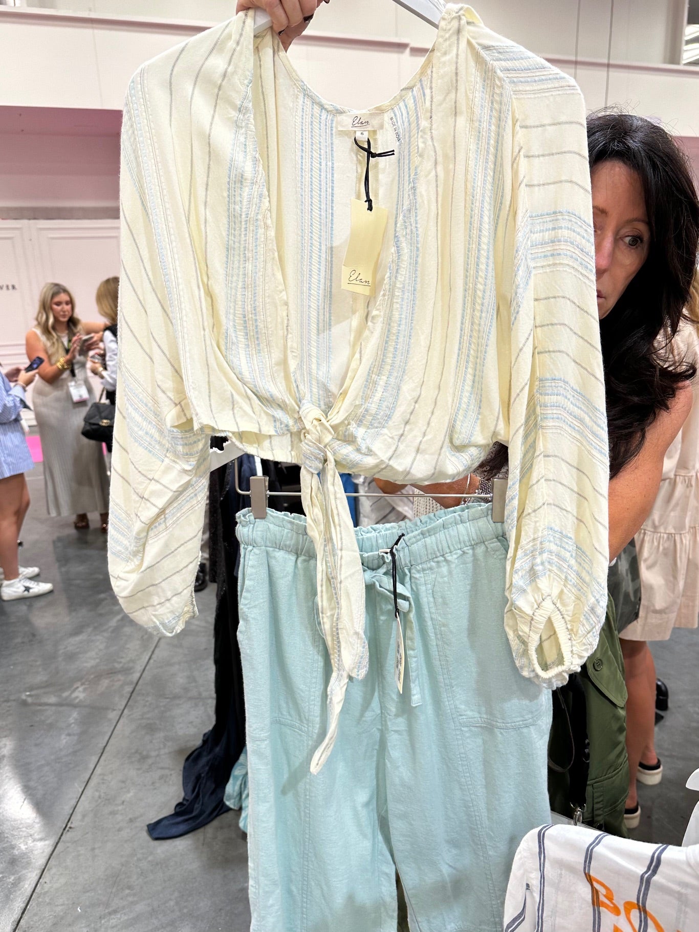 ELASTIC TIE WAIST PULL ON PANT