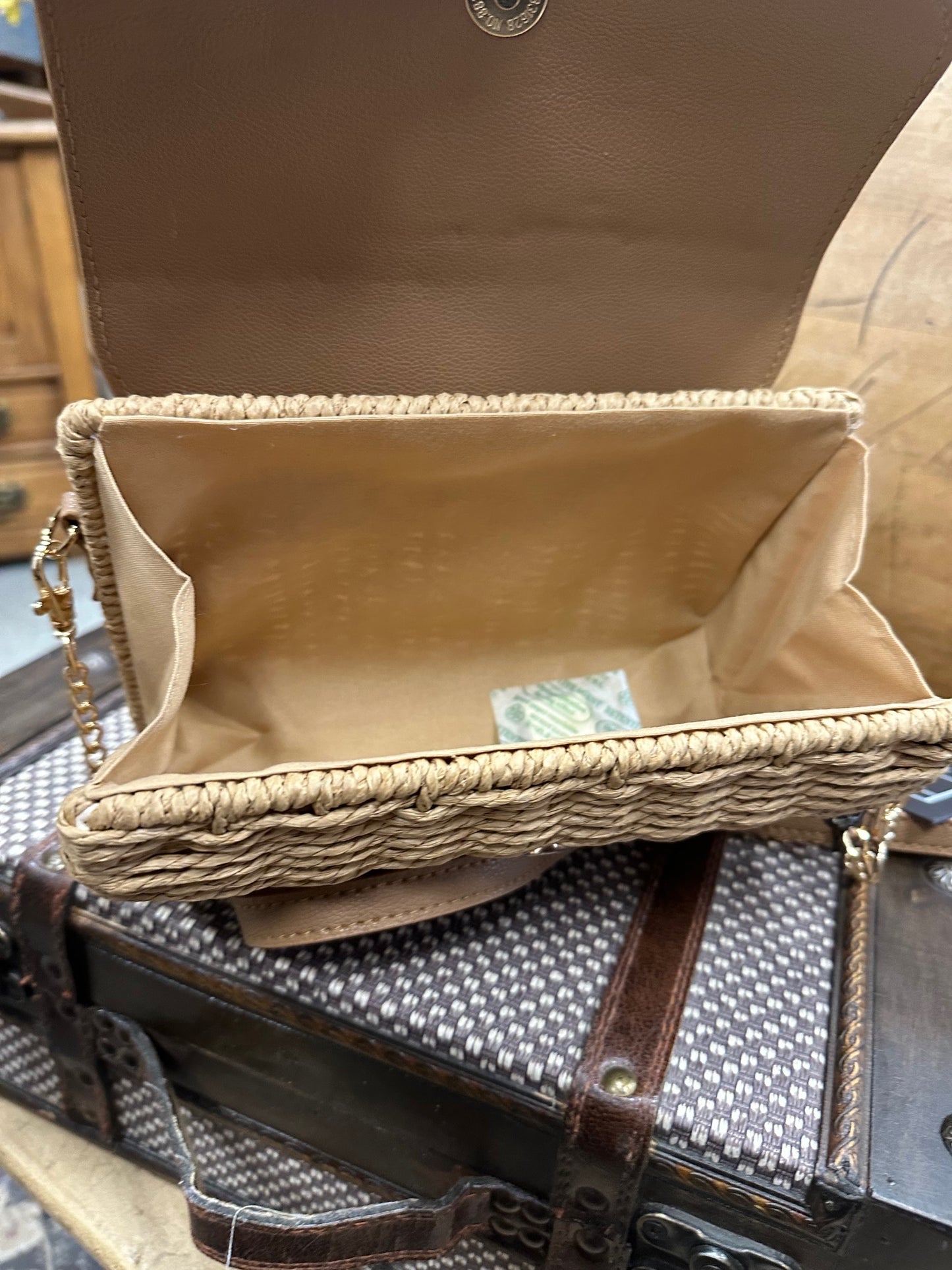 WOVEN CROSSBODY BAG