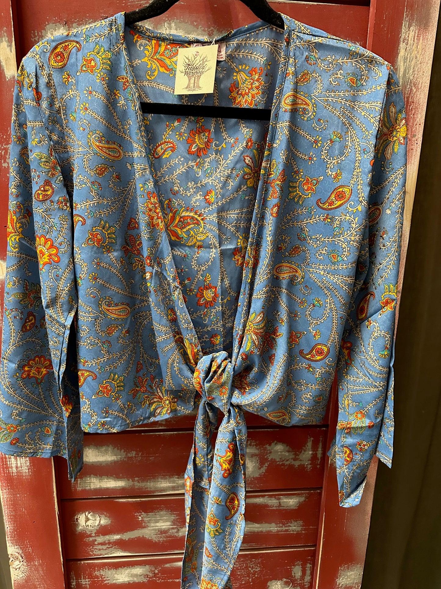 TIE TOP 3/4 SLEEVE