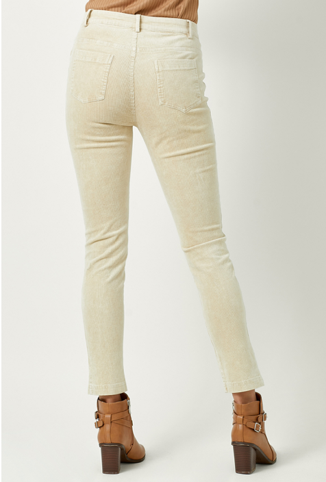 STRETCHED WASH CORDUROY PANTS