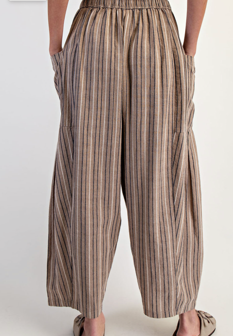 WIDE STRIP HAREM PANT