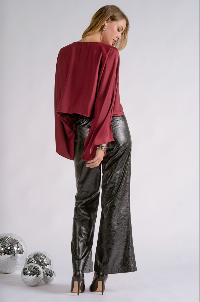 CROPPED DOLMAN SLEEVE TOP