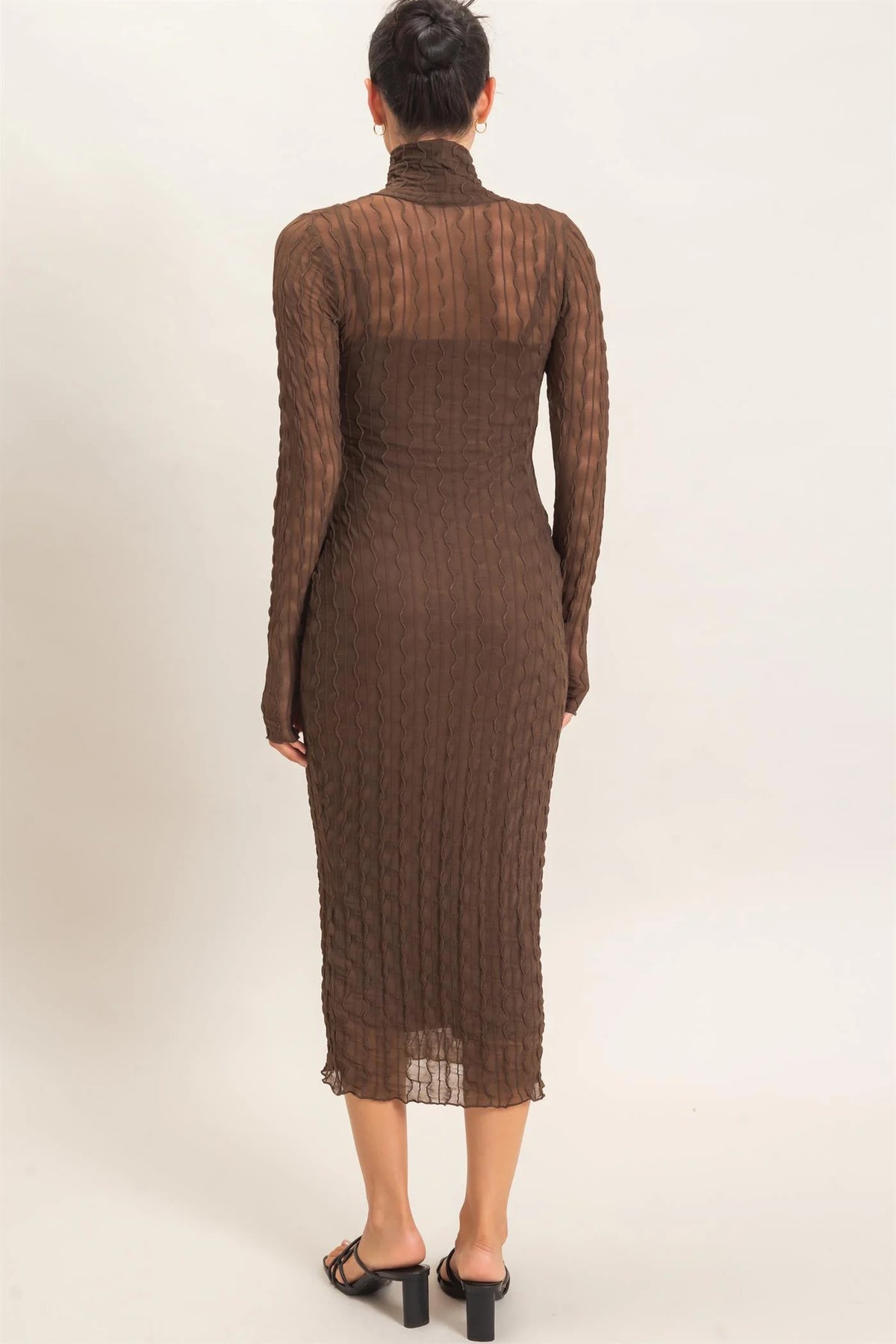 MESH KNIT MAXI DRESS