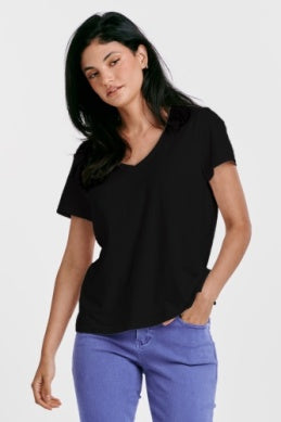 V NECK SHORT SLEEVE RELAXED FIT