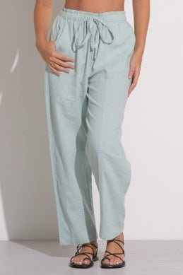 ELASTIC TIE WAIST PULL ON PANT