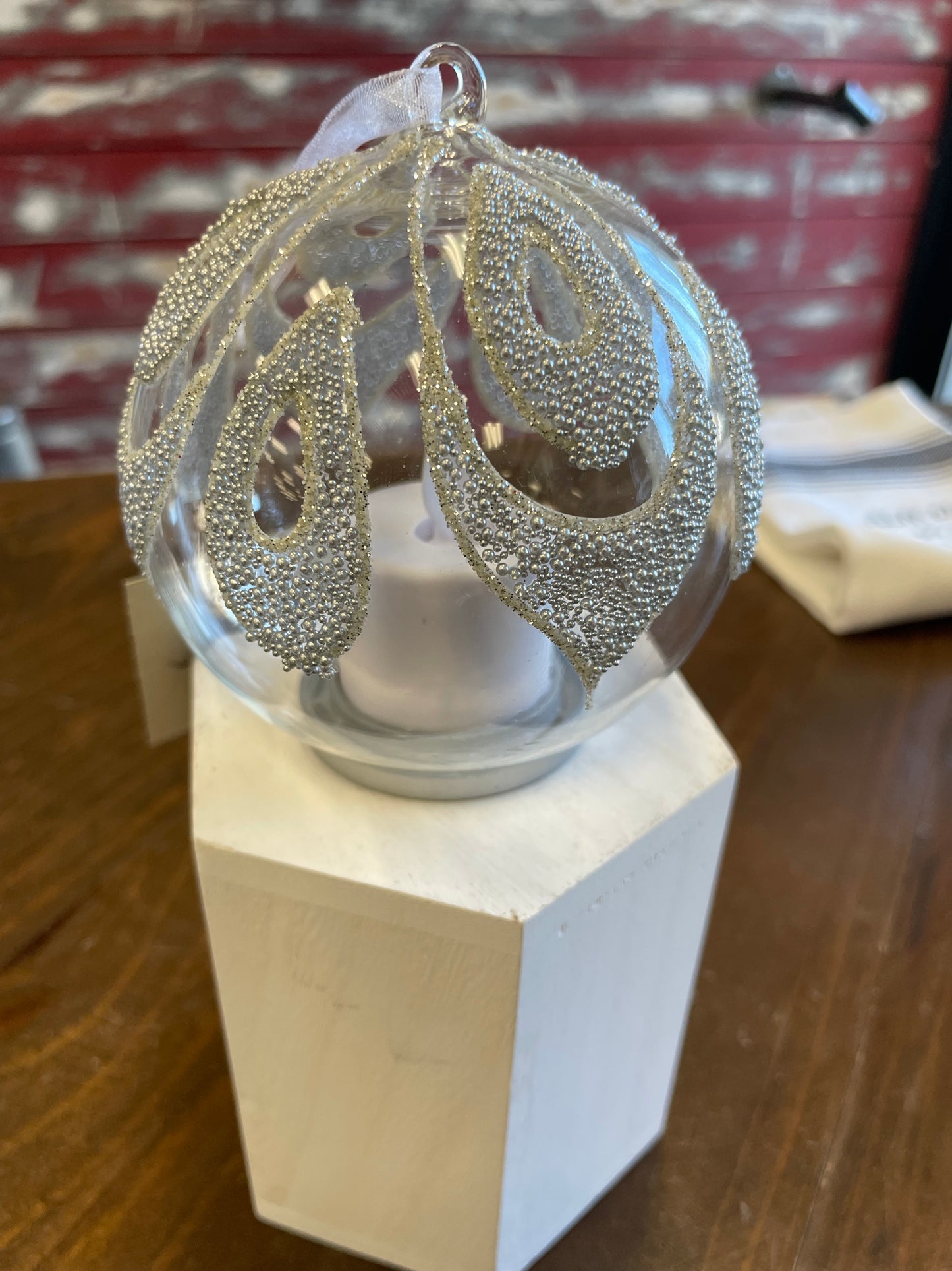 GLASS BEADED ORNAMENT