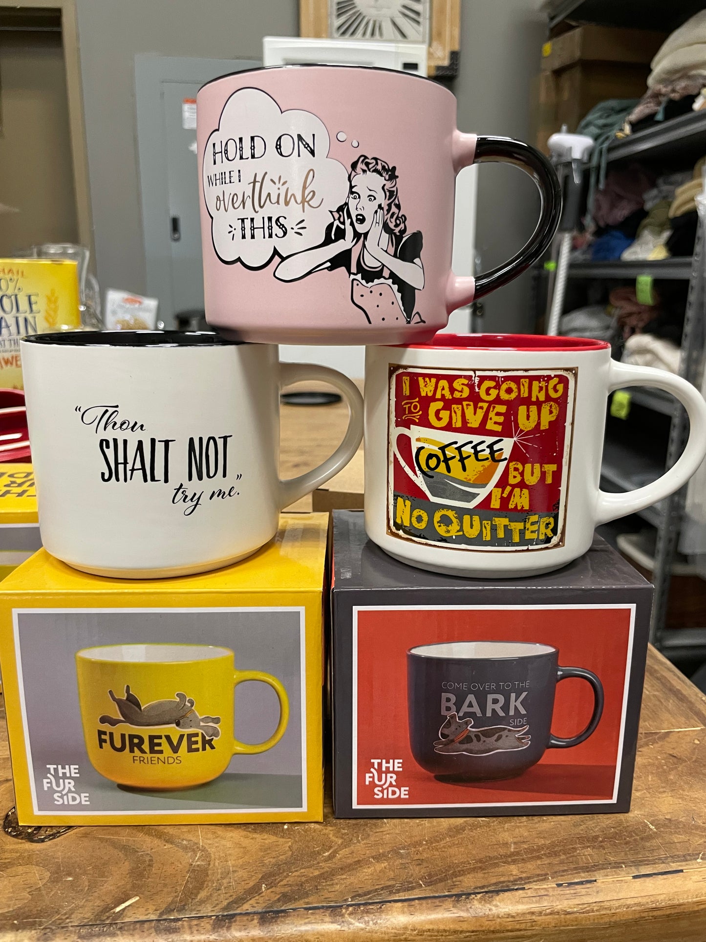 CERAMIC MUGS WITH CUTE CLICHES