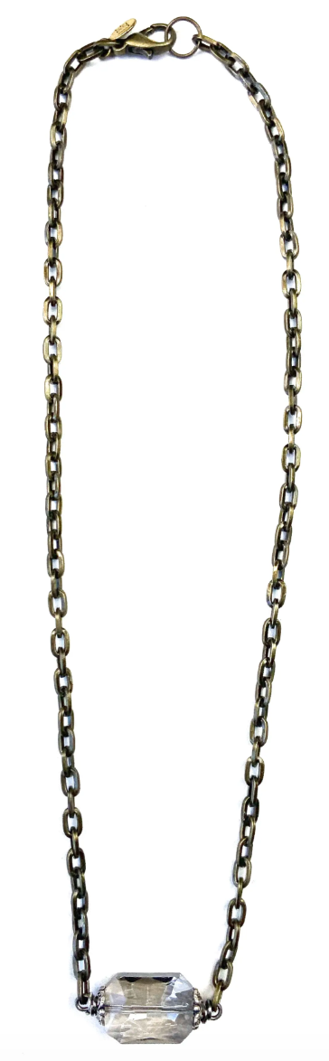 16" CHAIN W/ CRYSTAL
