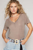 V NECK SHORT SLEEVE T-SHIRT