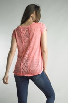 LACE BACK TEE