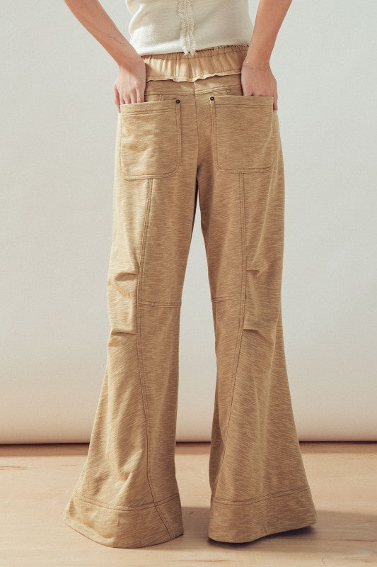 WIDE LEG CARGO LOUNGE PANTS