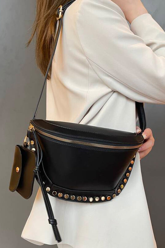 DUO STUDDED BUM CROSSBODY BAG & WALLET