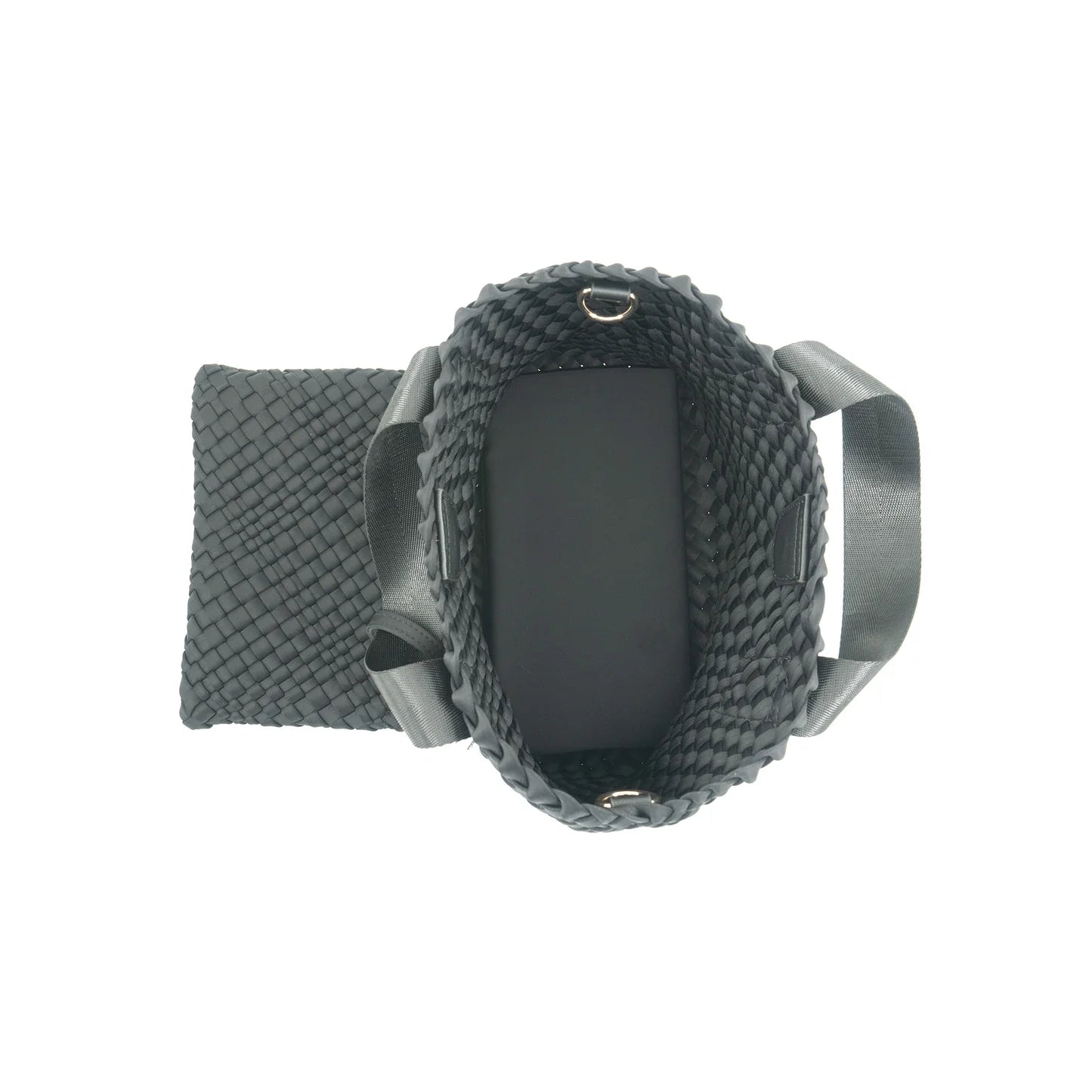 CONVERTIBLE FRINGE WOVEN CROSSBODY BAG W/ CLUTCH