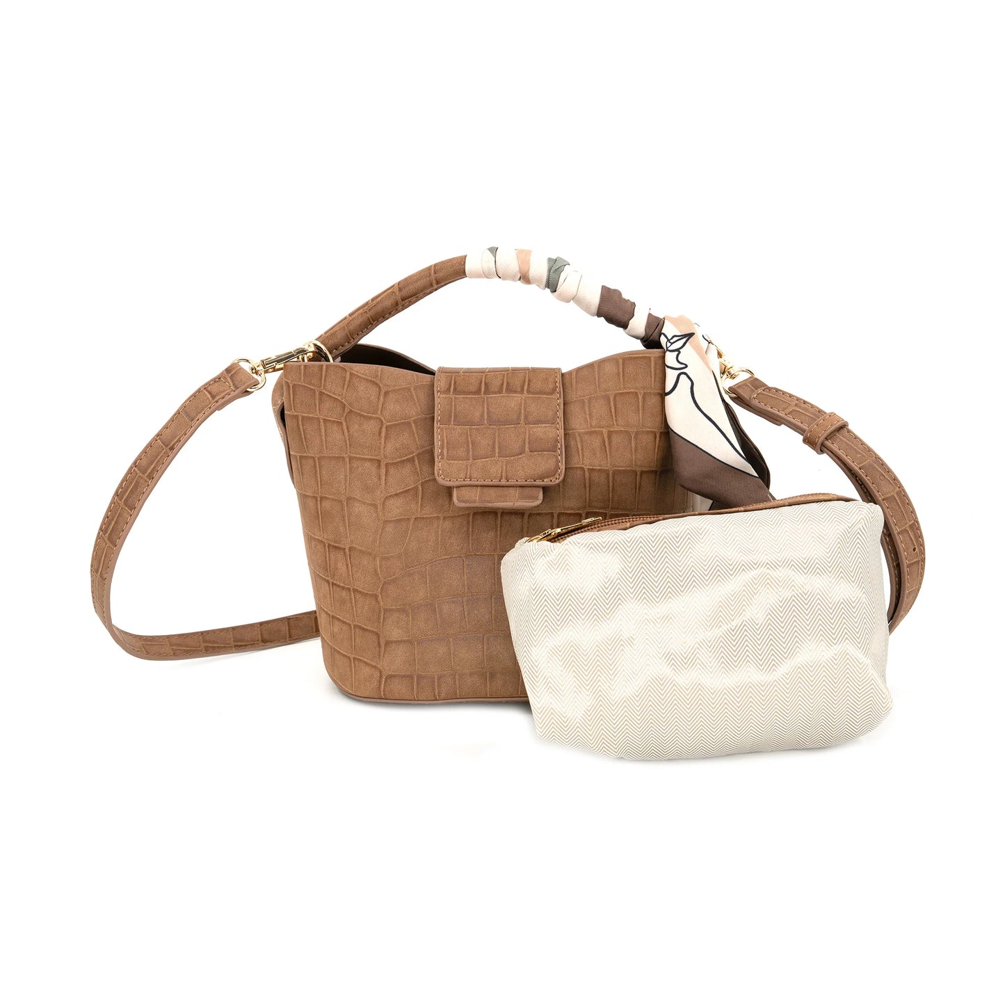 CROSSBODY HANDBAG WITH SCARF