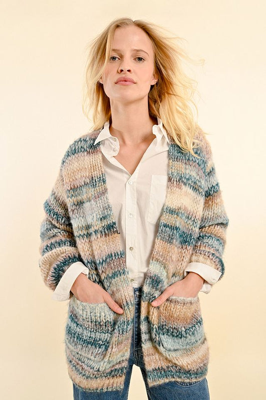 LADIES KNITTED CARDIGAN