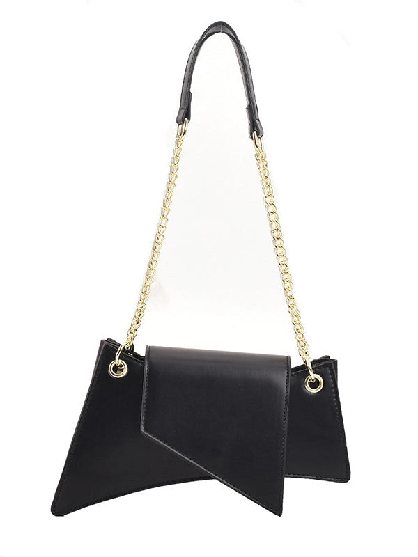 CHAIN GEOMETRIC ZIPPER HANDBAG