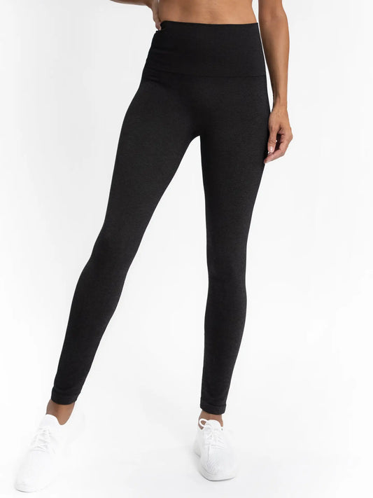 BLACK DENIM HIGH WAIST LEGGING
