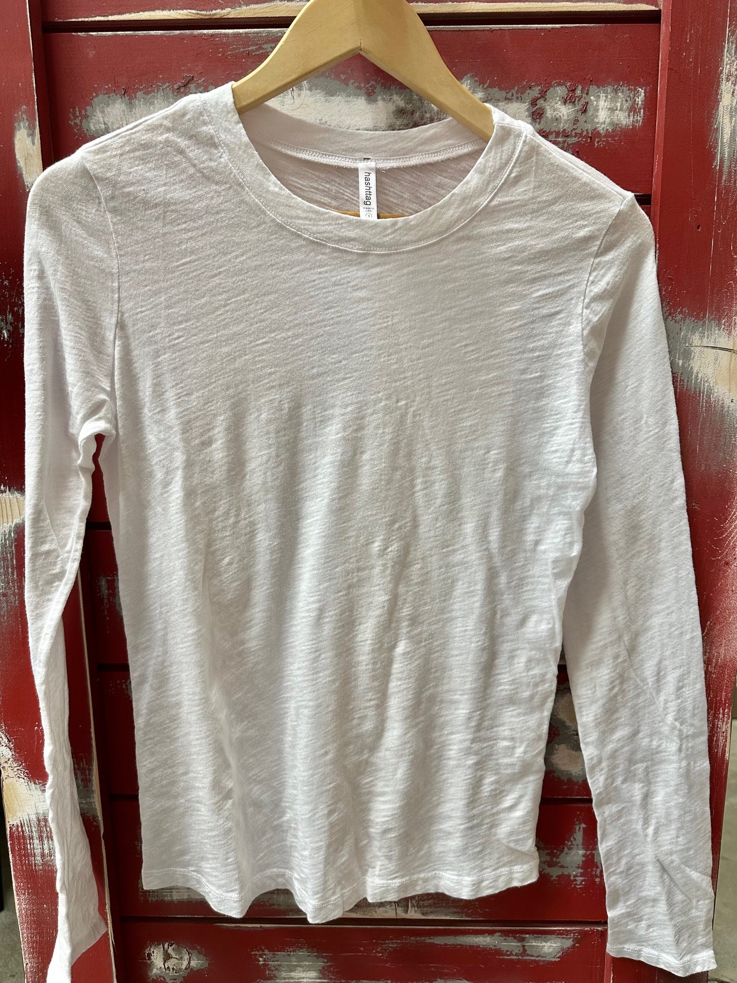 COTTON VINTAGE DYE LONG SLEEVE ROUND NECK T-Shirt