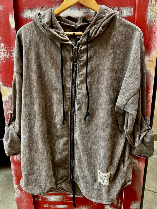 FRONT ZIP HOODED SOFT TOP