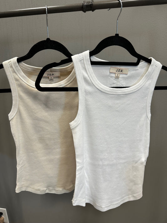 WASHED SLEEVELESS KNIT TANK TOP