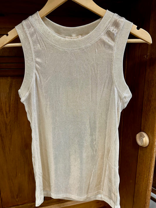 GLITTER SLEEVELES TOP