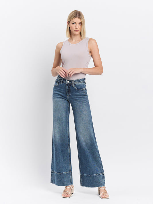 A-LINE WIDE TROUSER DENIM JEAN