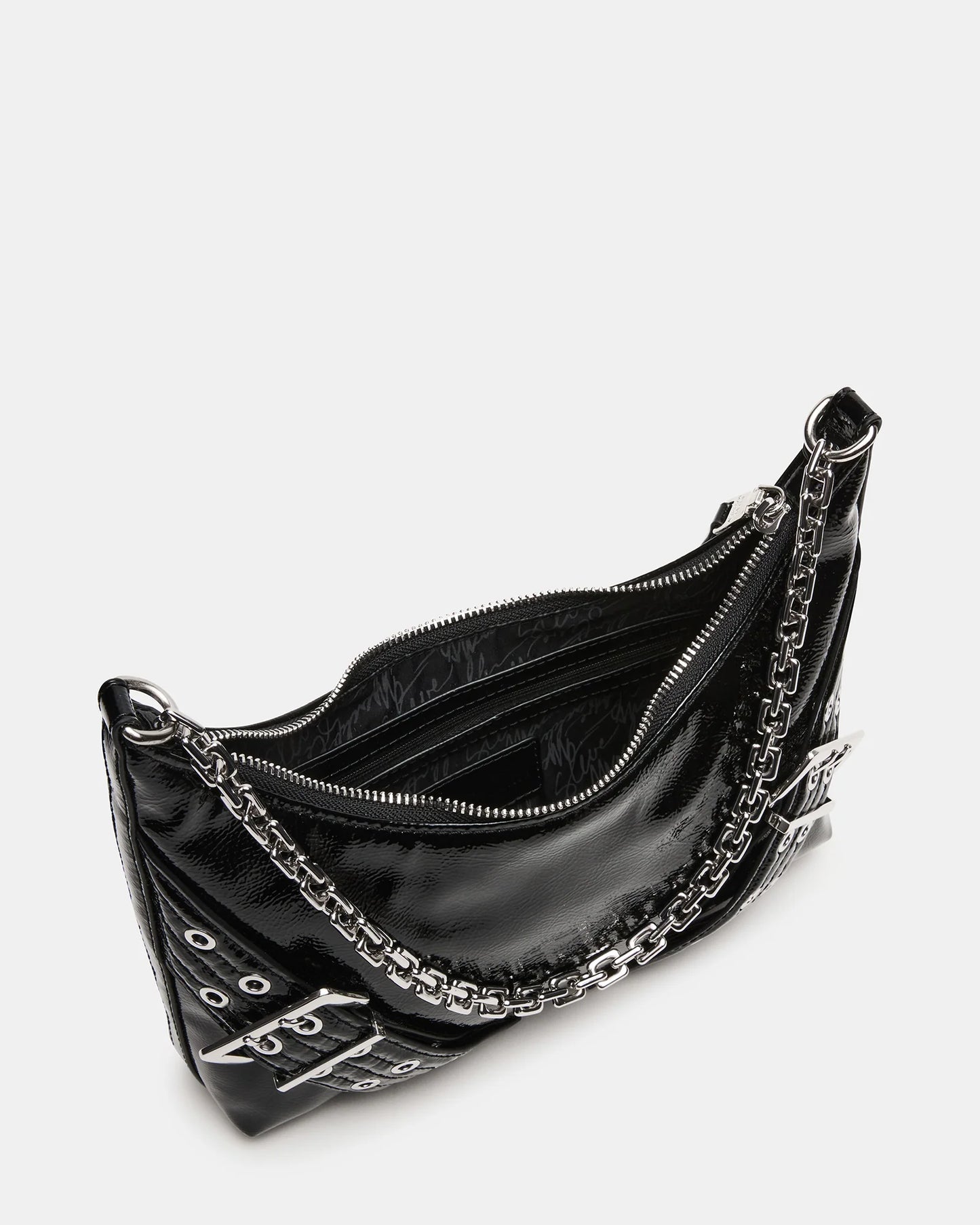 STEVE MADDEN GRAYA MOTO INSPIRED BAG W/ BUCKLE DETAIL