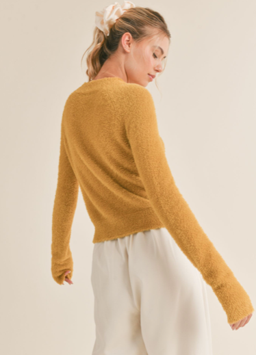 FUZZY PULL OVER SWEATER