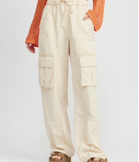 CARGO PANT WITH DRAWSTRING