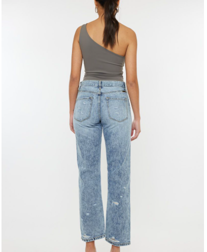 KANCAN HIGH RISE STRAIGHT RELAXED JEAN
