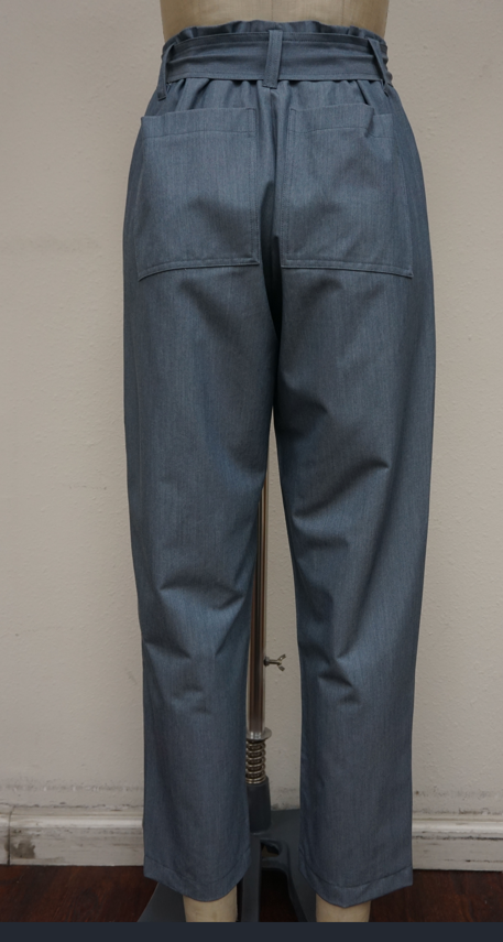 TAPERED ANKLE W/ TIE FRONT PANTS