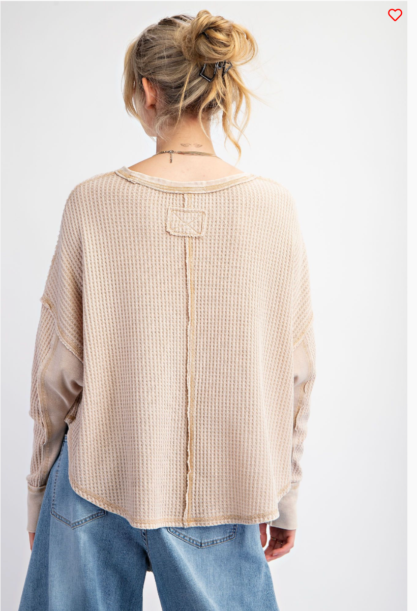 DOLMAN THERMAL KNIT TOP