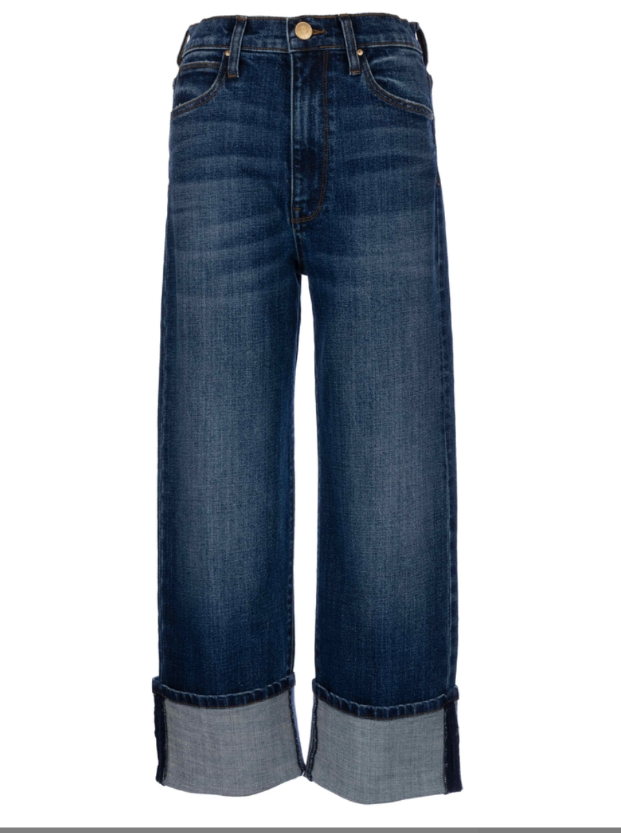 KUT SIENNA DENIM WIDE LEG JEAN WITH CUFF