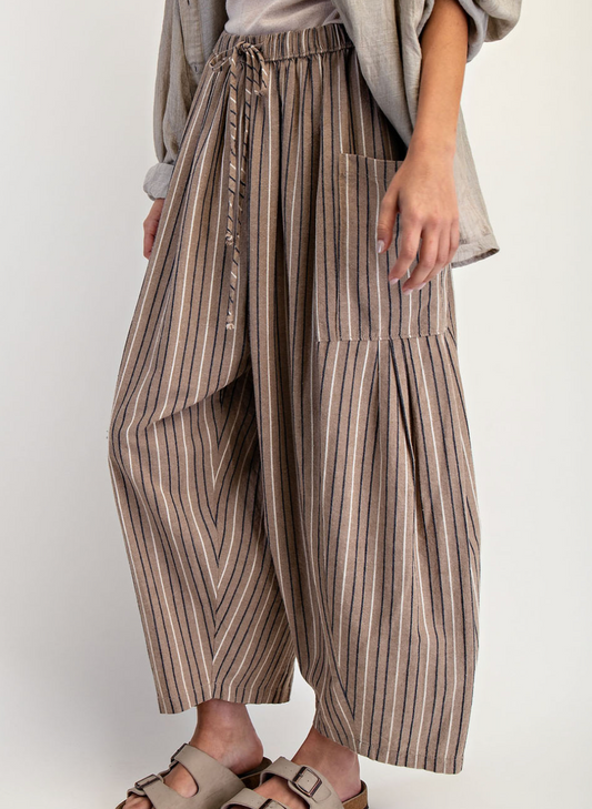 WIDE STRIP HAREM PANT