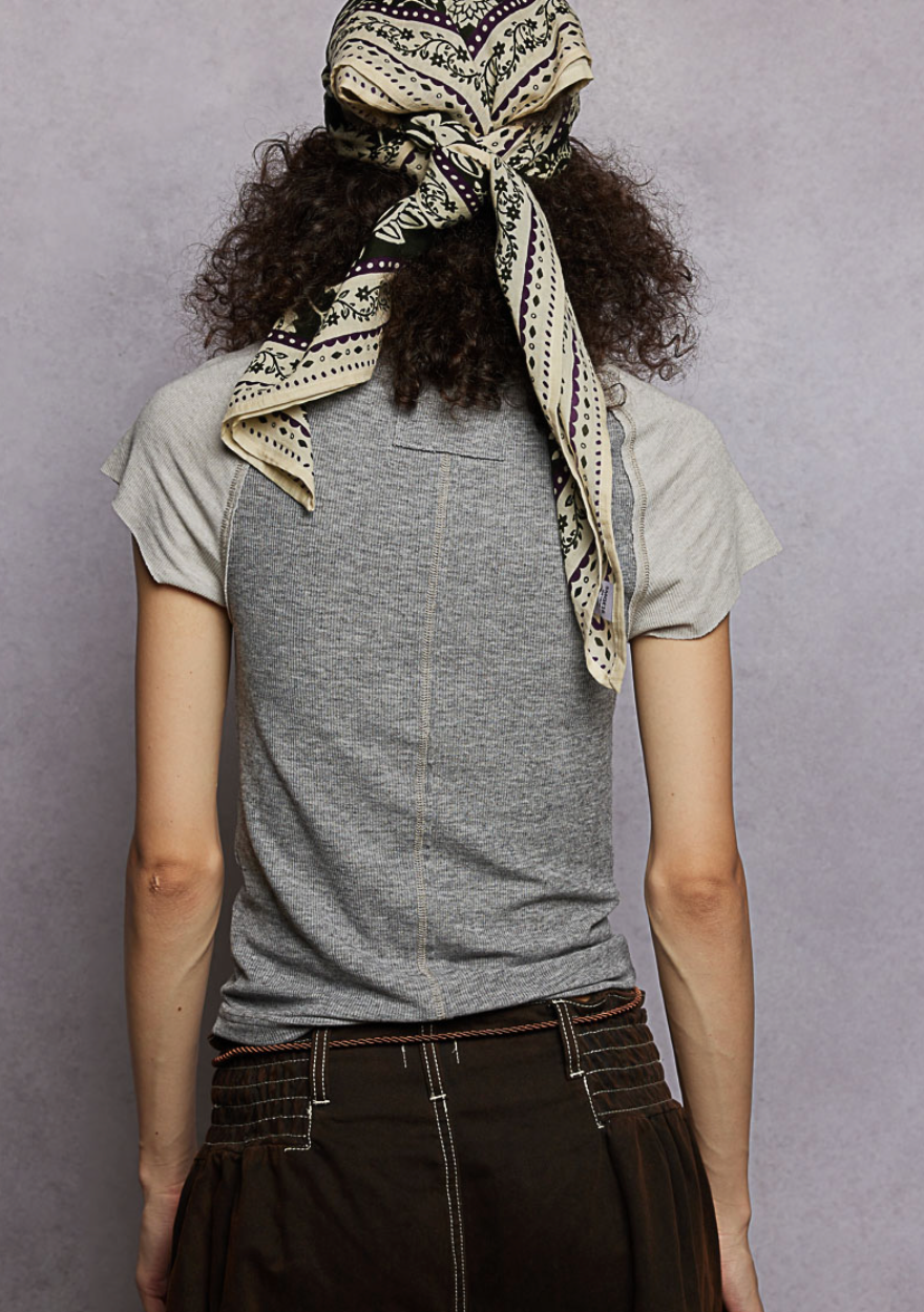 ROUND NECK CAP RAGLAN SLEEVE FITTED