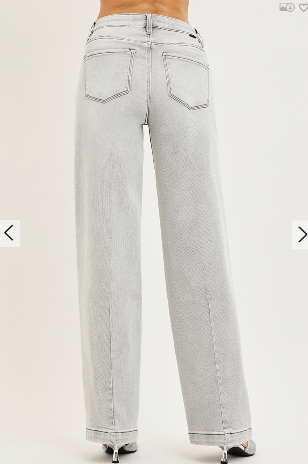 RISEN SLOUCHY BAGGY JEANS