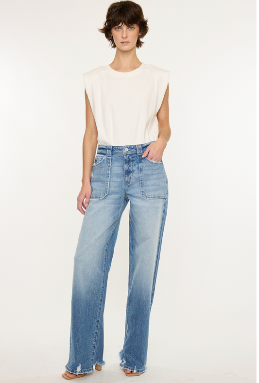 KANCAN MEDIUM WASH COMFORT STRETCH DENIM JEAN