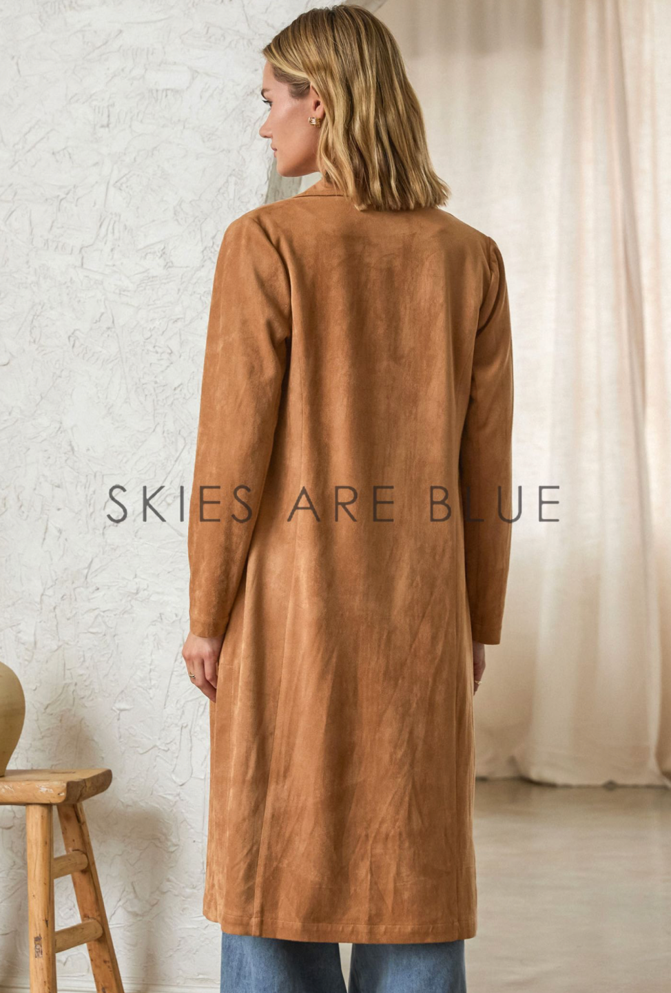 FAUX SUEDE DUSTER