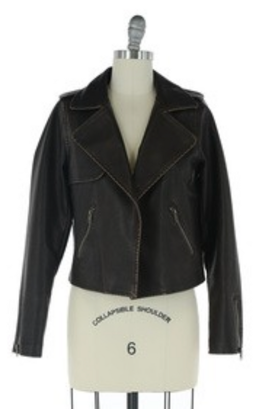 FAUX LEATHER MOTO JACKET