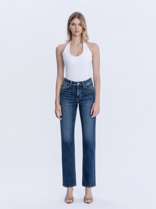 VERVET HIGH RISE STRAIGHT DENIM PANT