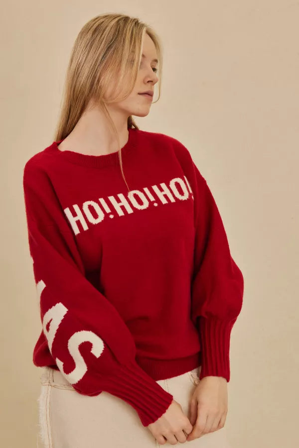 HO HO HO CHRISTMAS SWEATER