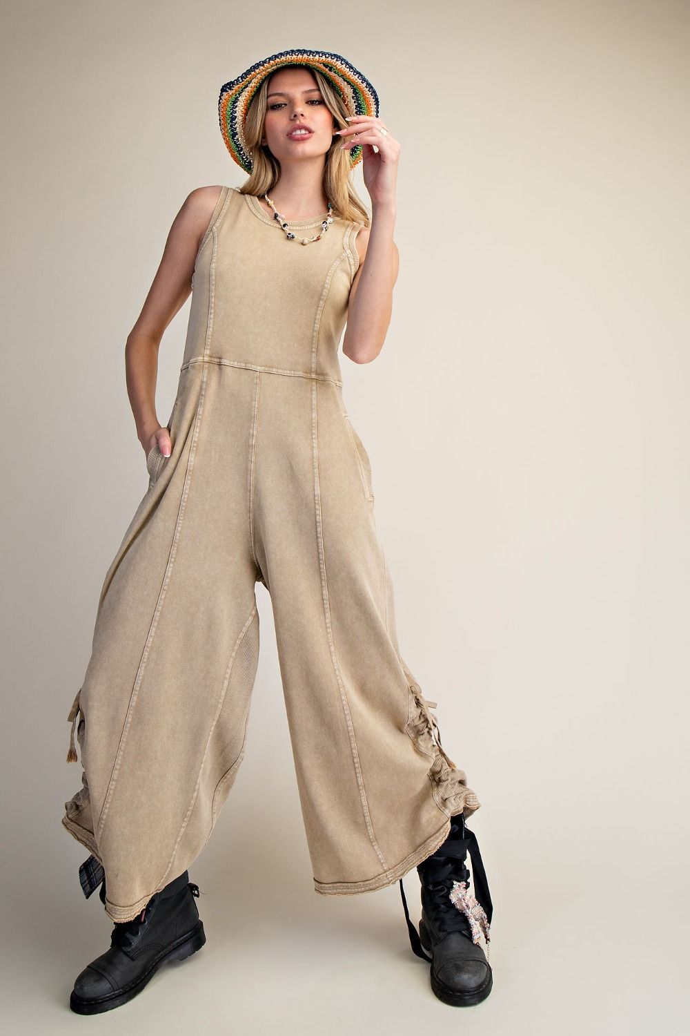 WASHED TERRY JUMPSUIT