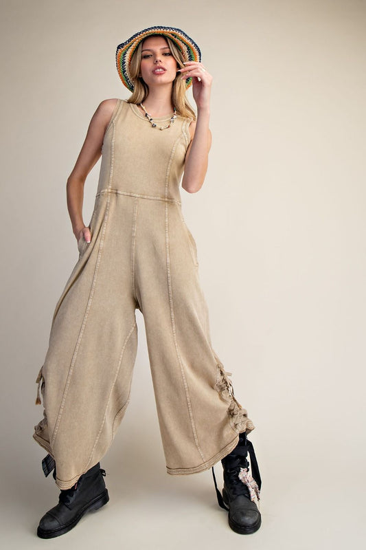 WASHED TERRY JUMPSUIT