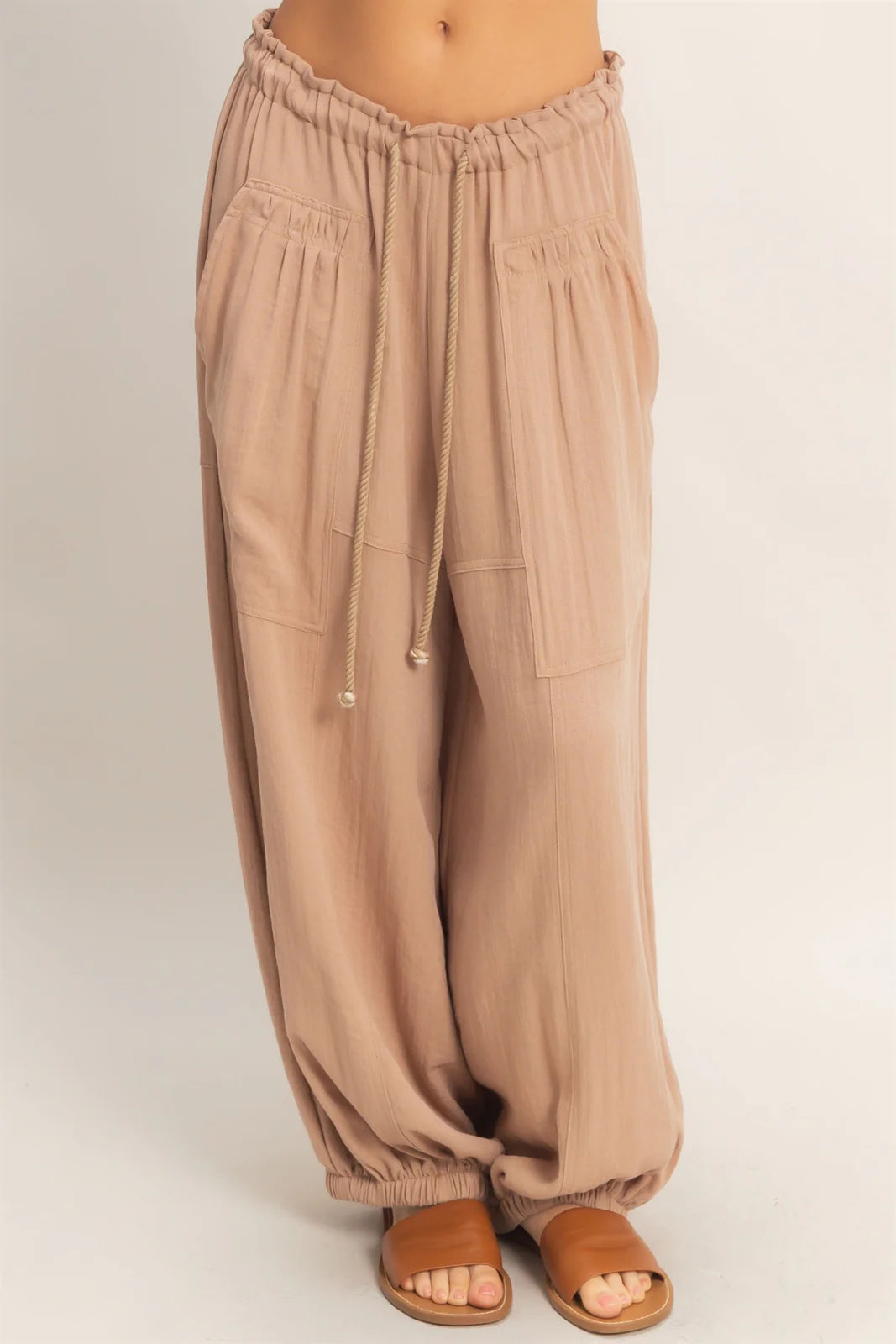 ELASTIC HEM DRAWSTRIMG PANT