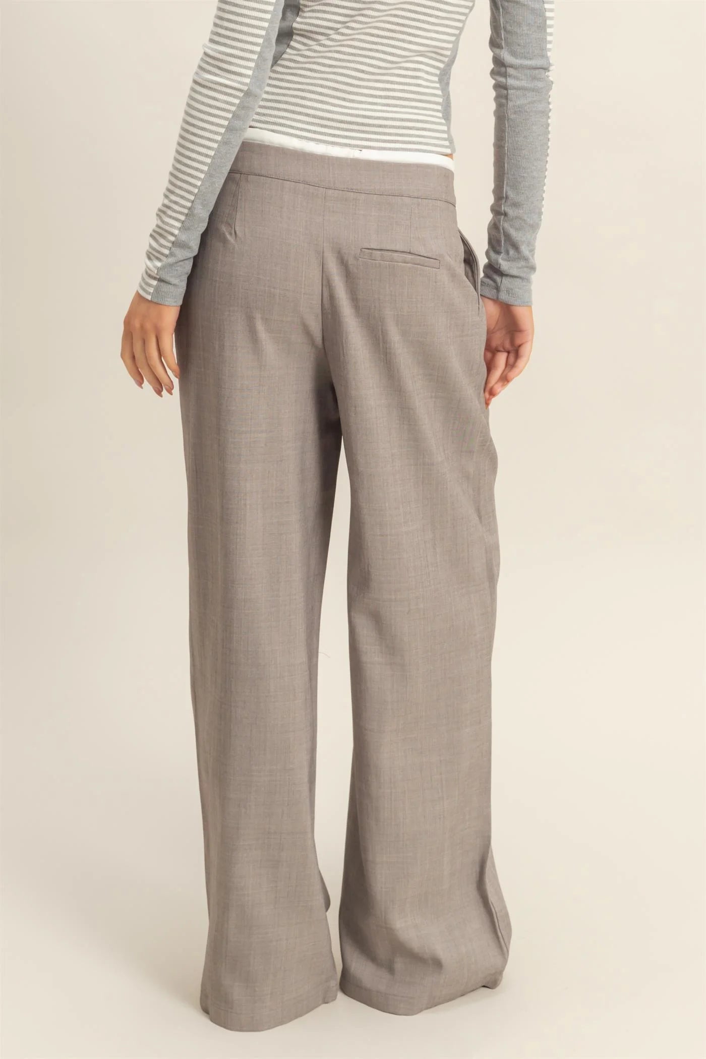 TAILORED TROUSER WITH DRAWSTRING WAIST