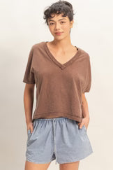 NOT YOUR ORDINARY PLAN V-NECK SHORT SLEEVE T-SHIRT