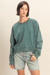 OVERSIZED CREW NECK SWEATSHIRT
