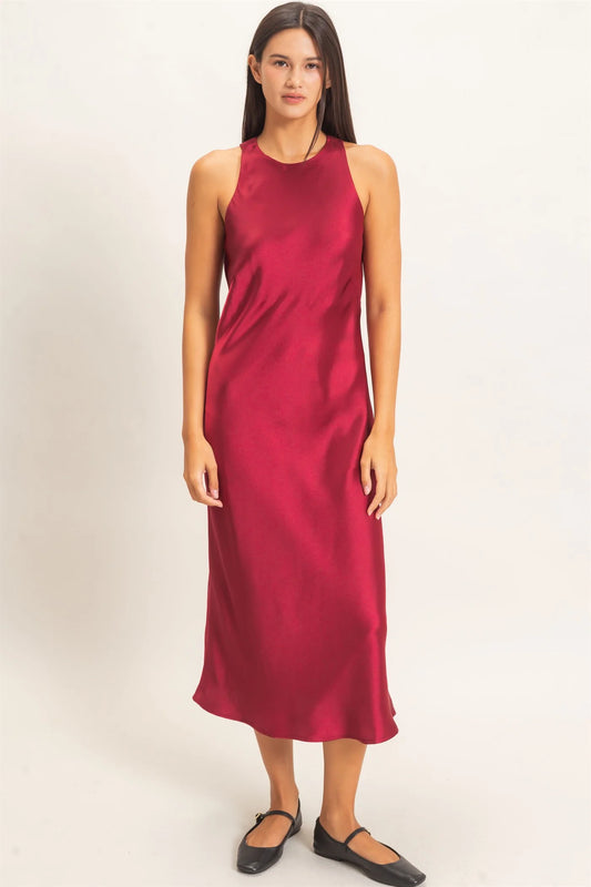 SLEEVELESS MIDI DRESS
