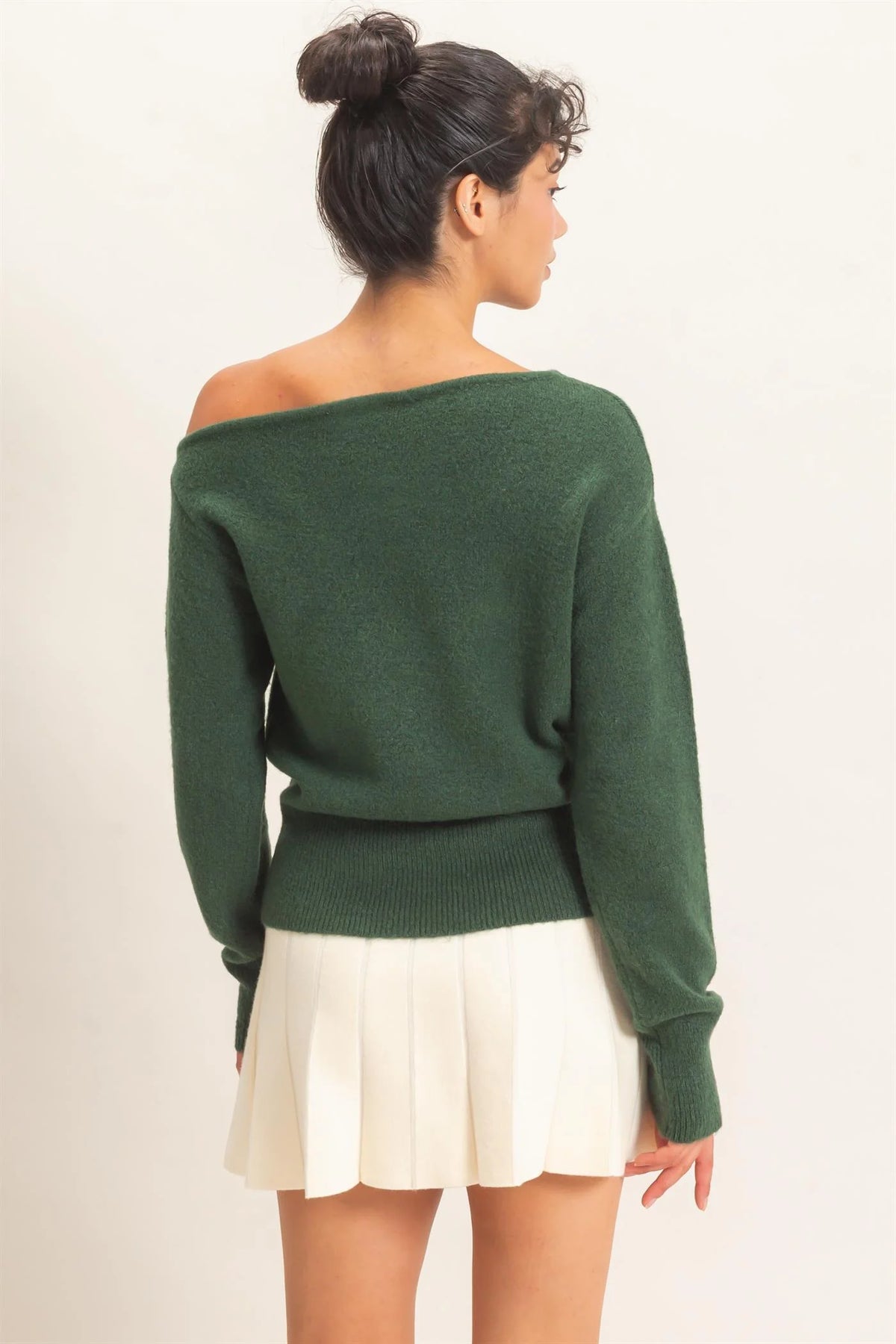 OFF THE SHOULDER SWEATER TOP